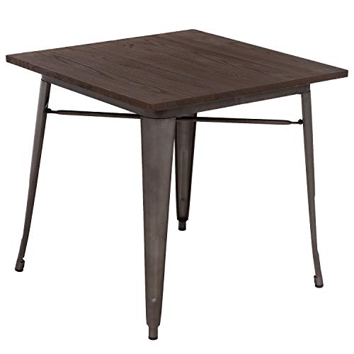 Metal Outdoor Dining Table 31 x 31 Inches D129