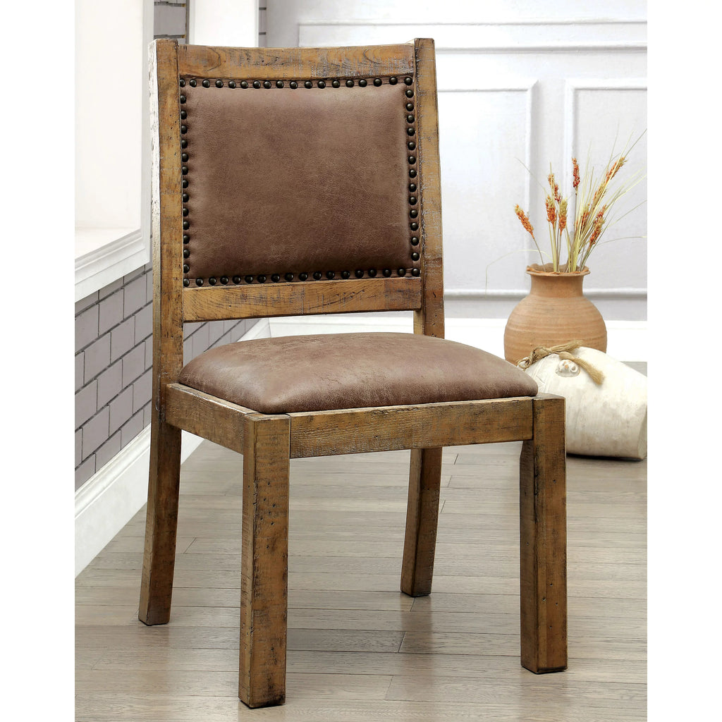 Rustic Oak 6-Piece Dining Set Q6793
