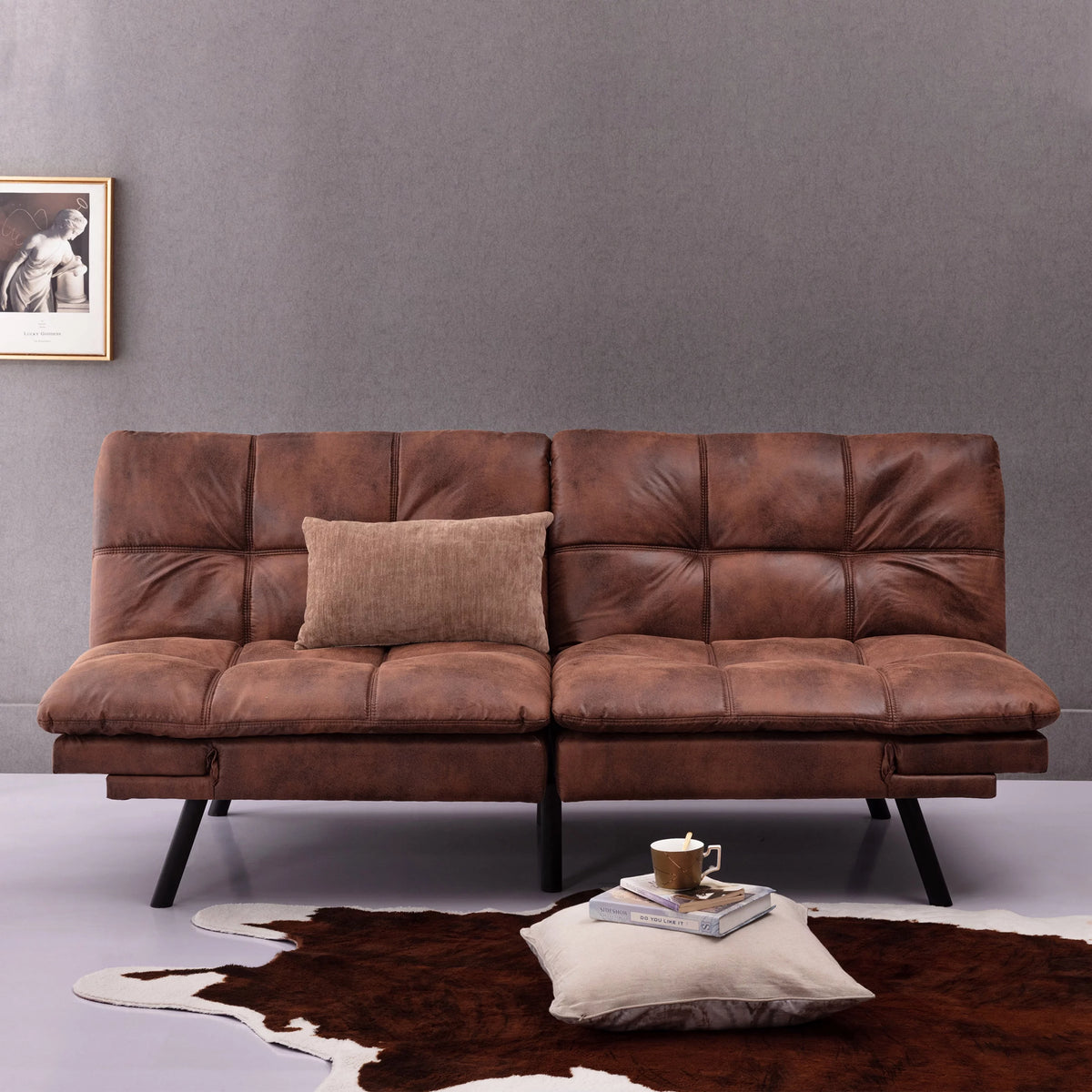 Armless Convertible Sofa Bed X58082