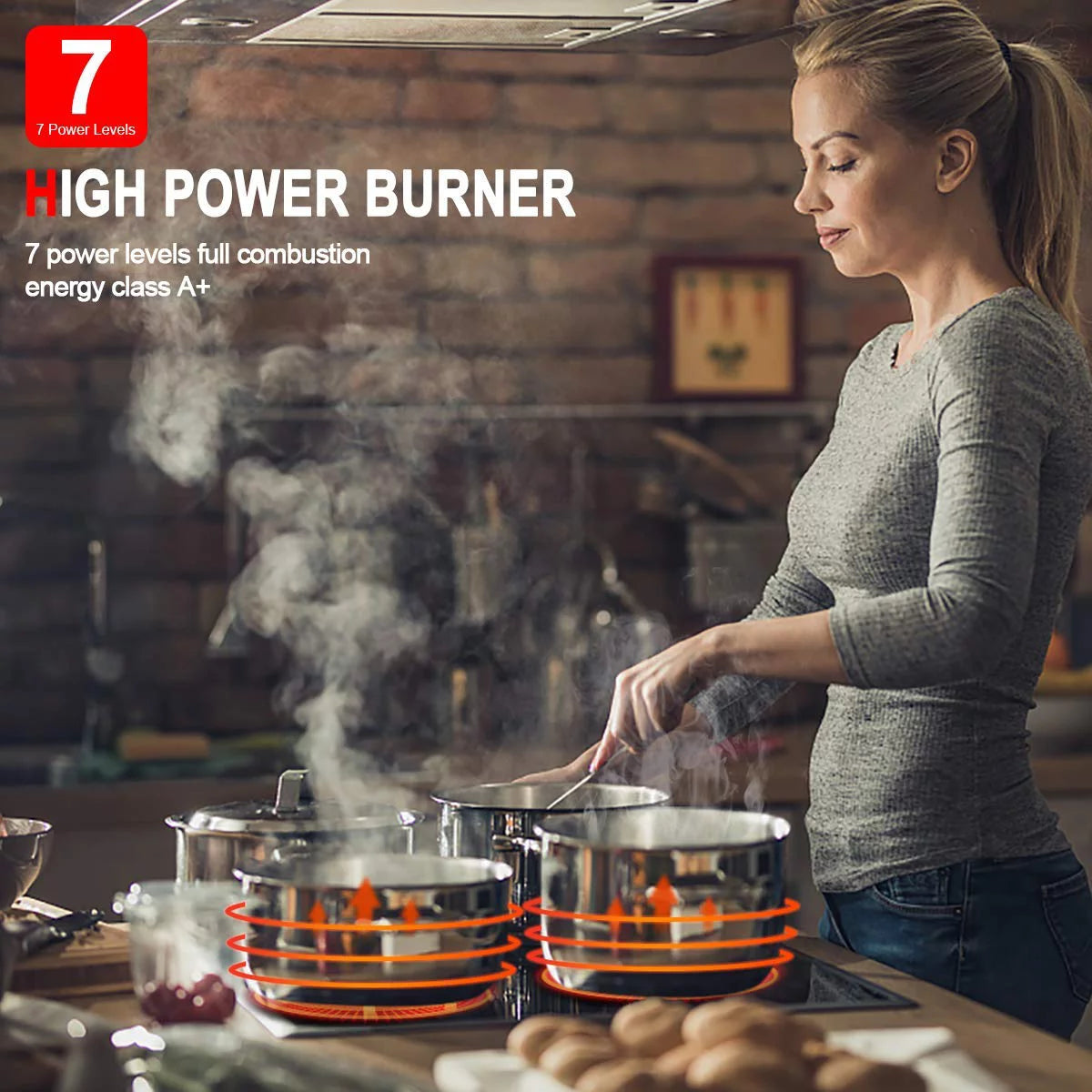 Built-in Electric Stove, 30 Vitro Ceramic Surface Radiant Electric Cooktop, 4 Burners I1206