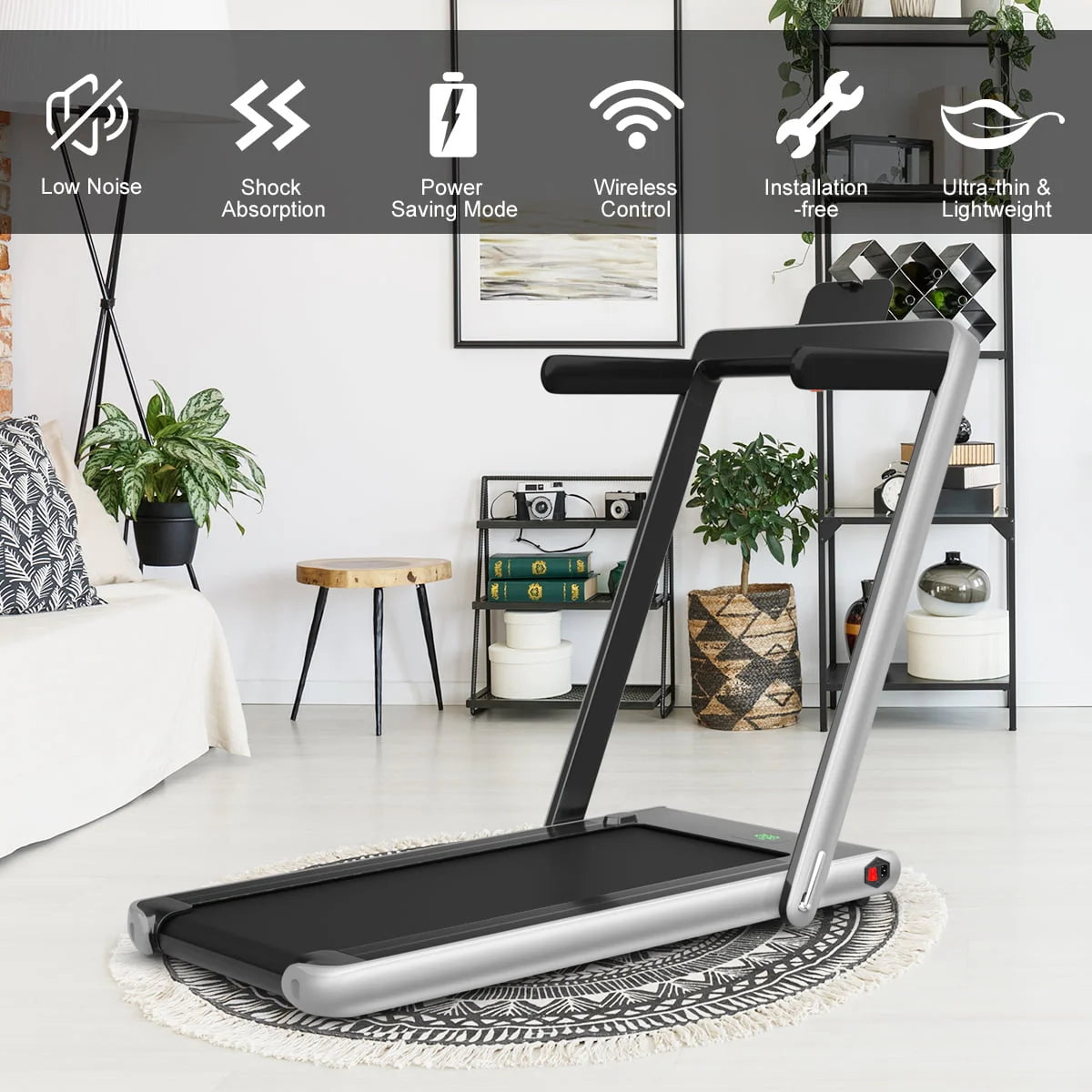 Folding Motorized Electric Treadmill H2514