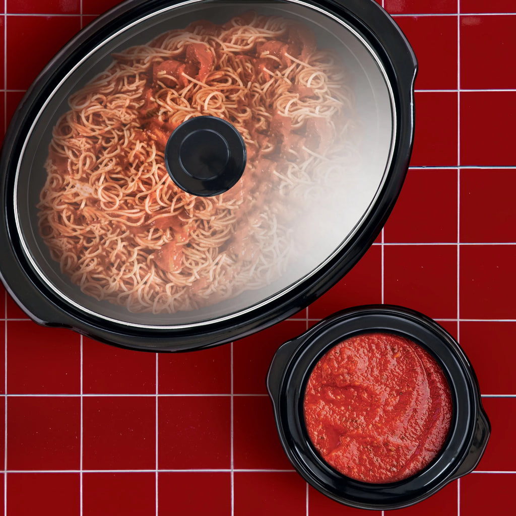 8 Quart Slow Cooker with Mini 0.6 Quart Warmer U8745