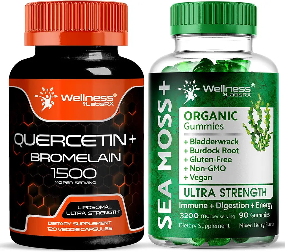 Quercetin with Bromelain Supplement - Irish Sea Moss Gummies D931