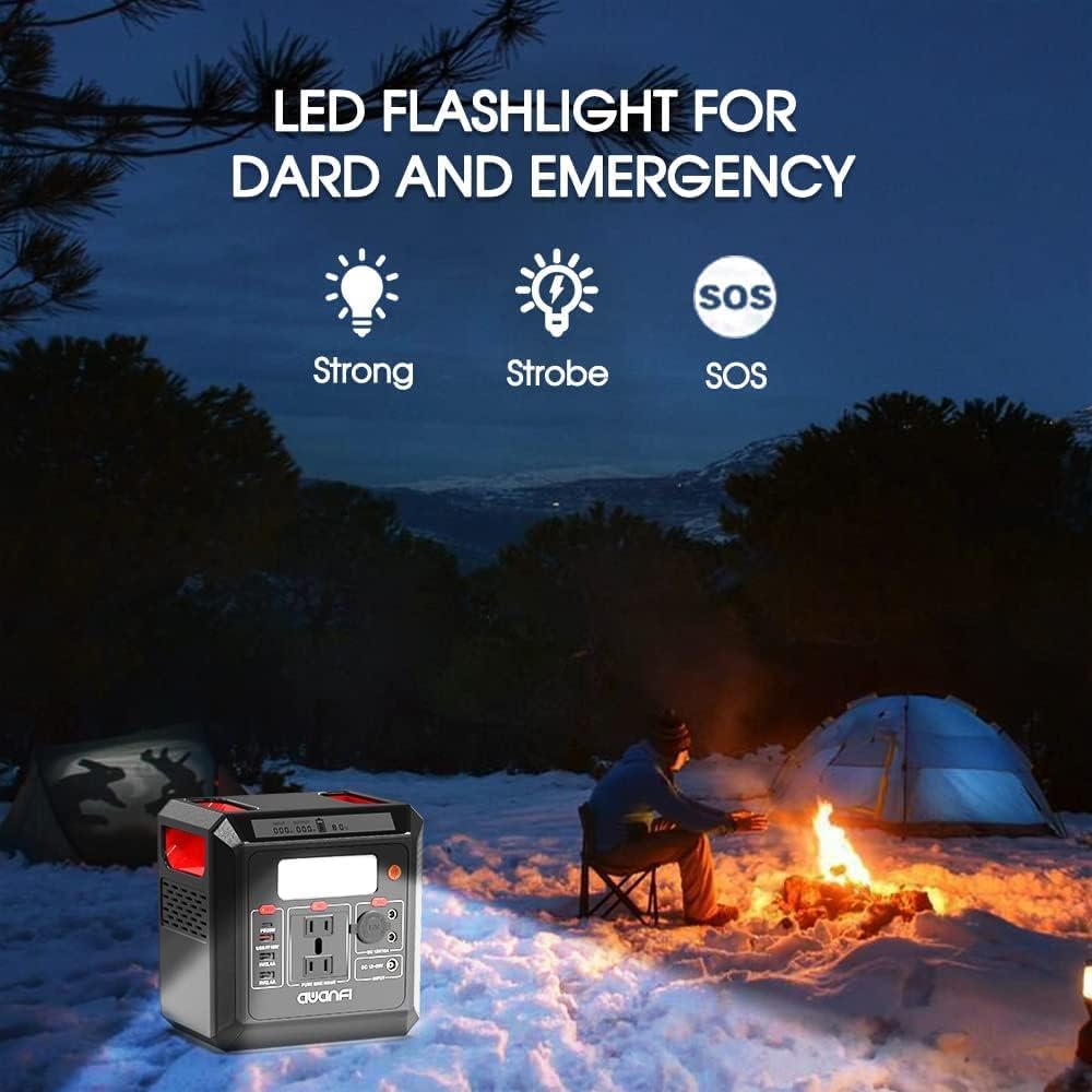 300W Portable Power Station 300Wh Solar Generator with AC Outlet I841748