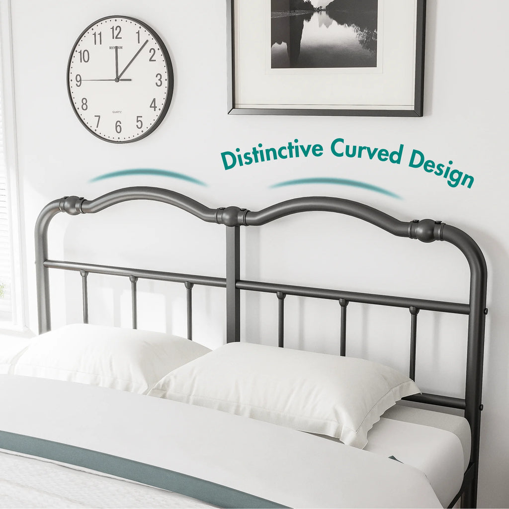 Queen Platform Bed Frame with Headboard and Footboard H7113