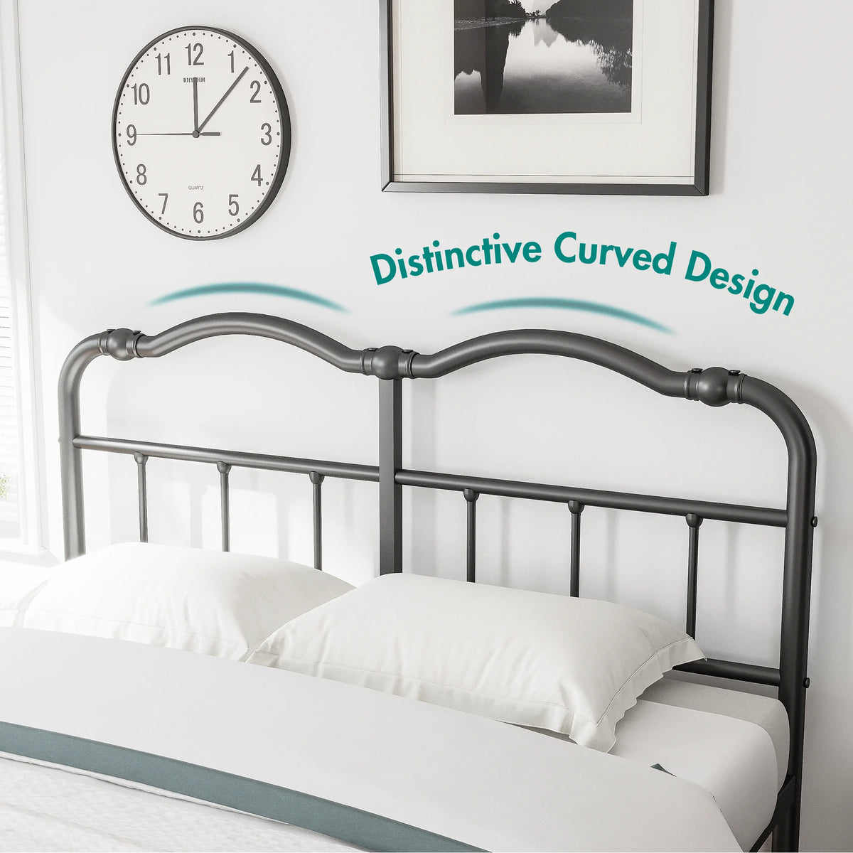 Queen Platform Bed Frame with Headboard and Footboard H7113