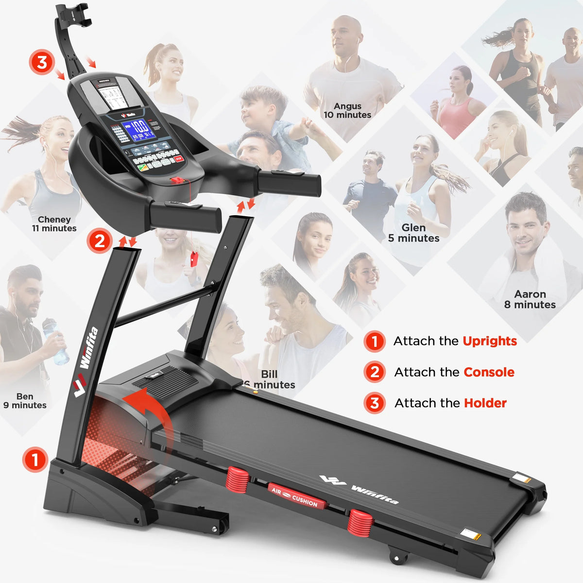 4.5 HP Folding Treadmill J503