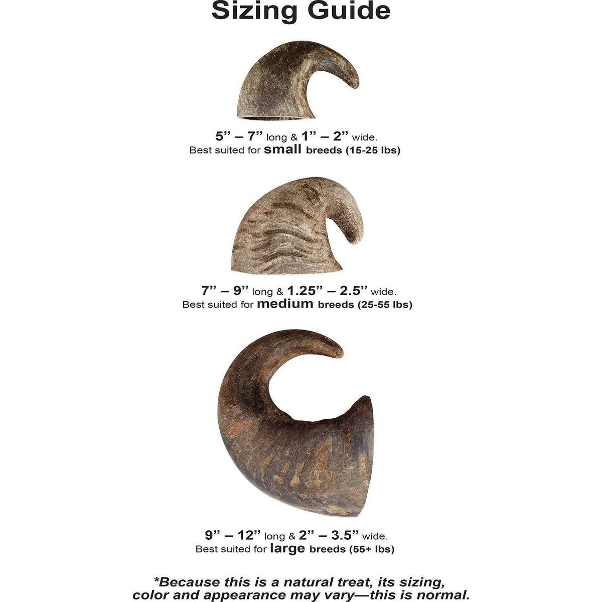 Dog Water Buffalo Horn Small U306266
