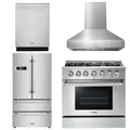 36 Propane Gas Range, Range Hood, Refrigerator, Dishwasher F7989