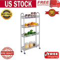 4 Tier Slim Rolling Storage Cart L658345