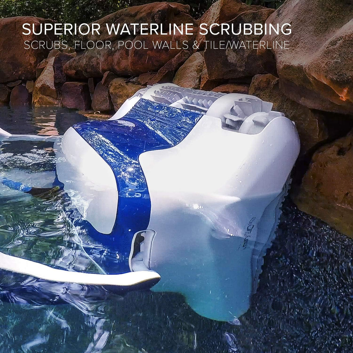 Robotic Pool Cleaner with Bluetooth and Top-Load Cartridge Filters X1439
