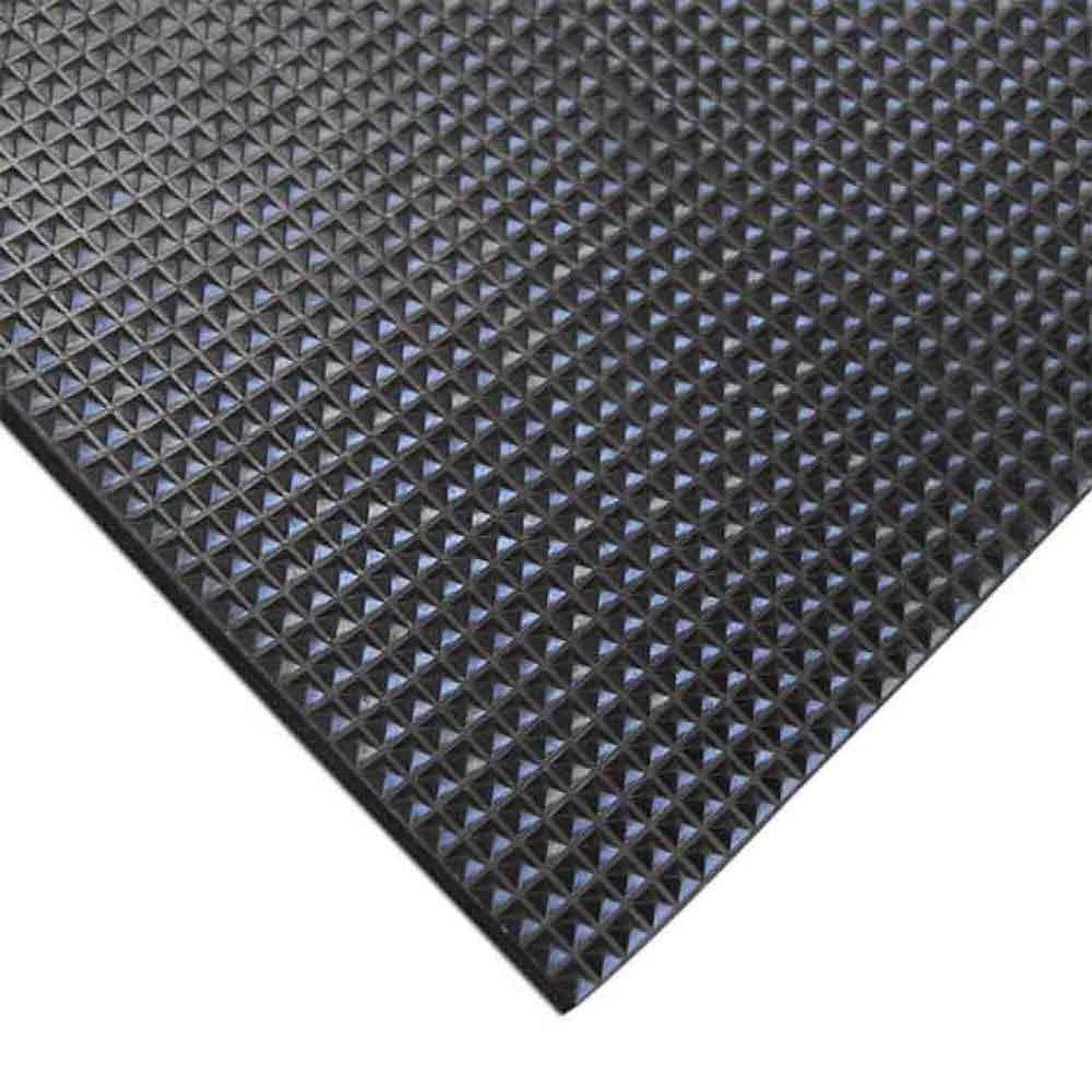 Black Rubber Runner Mat 120 x 48 in. F199