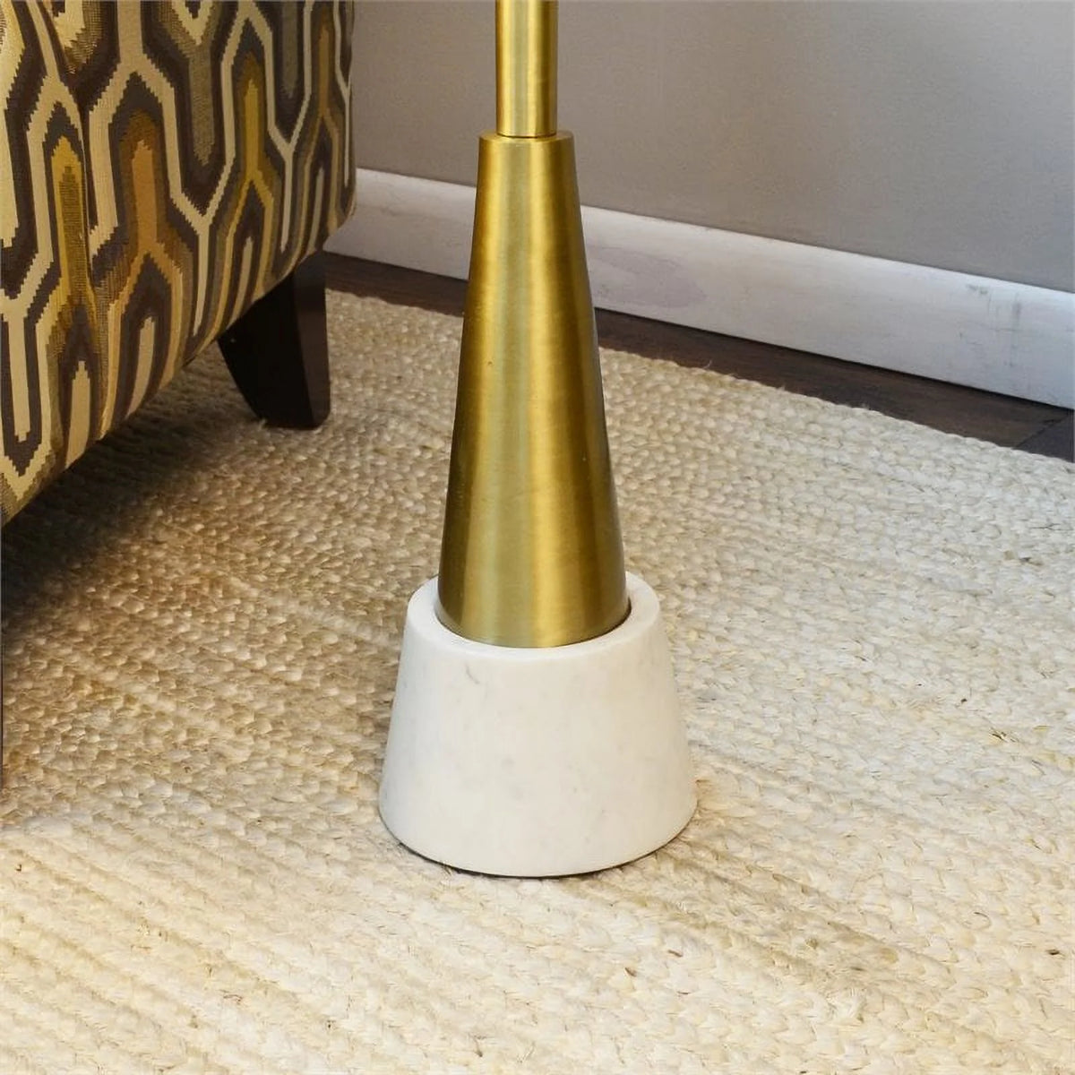 Small Marble and Metal Drink Table Y297