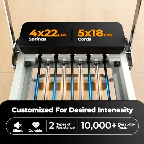 75" Foldable Pilates Reformer Machine with Jump Board M37477