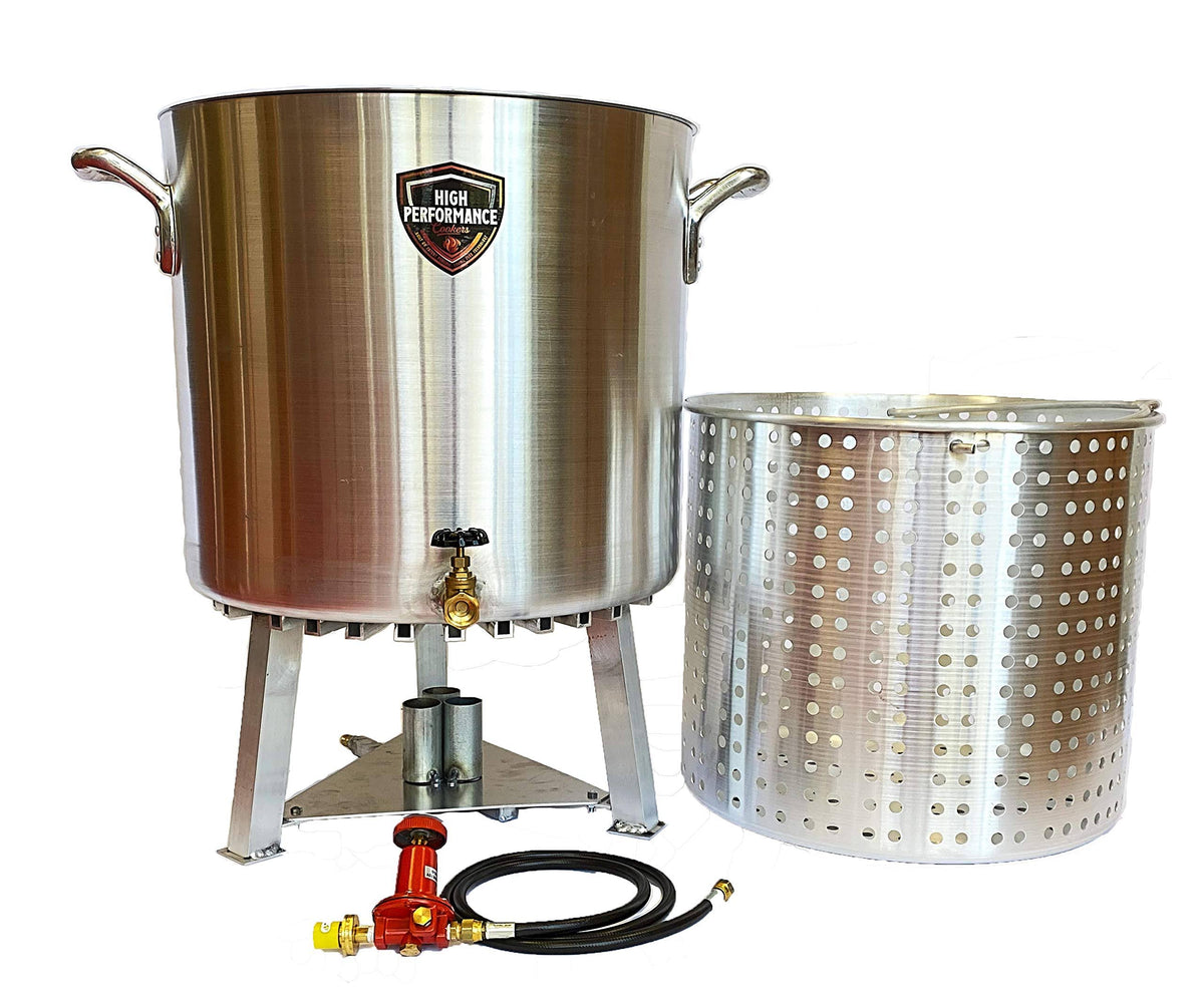 120 Quart Powered Seafood Boiler Steamer with Basket and Lid G59716