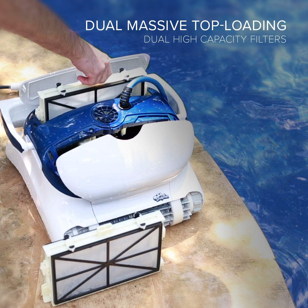 Robotic Pool Cleaner with Bluetooth and Top-Load Cartridge Filters X1439