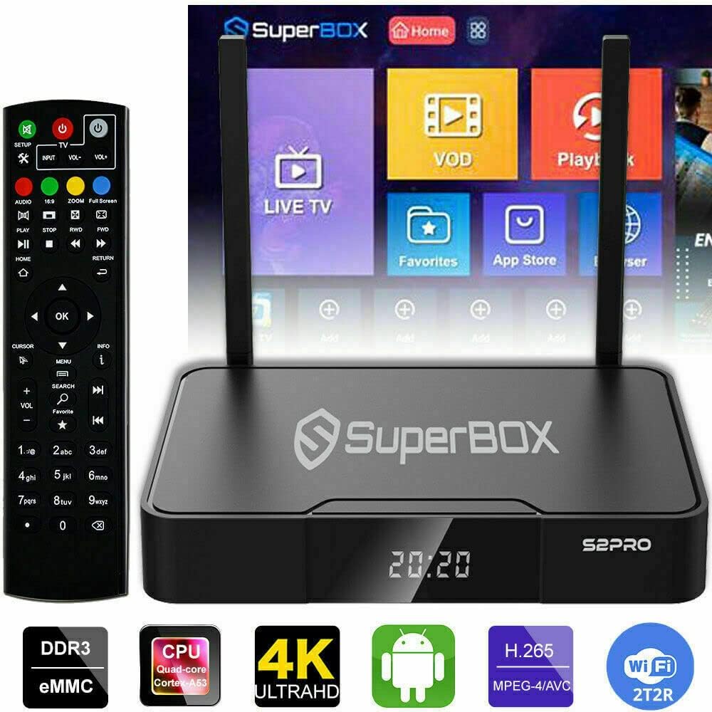 2022 SuperBox S2 Pro 8K HDMI Cable Backlit Mini Keyboard Z865476