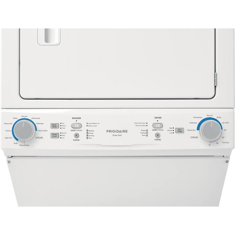 White Washer and Electric Dryer Combo with Quick Wash & Dry Cycle J895425