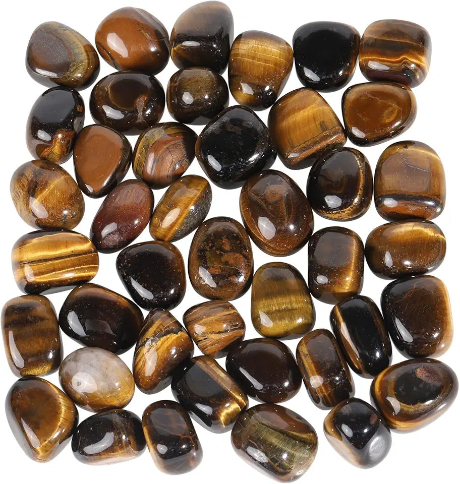 1lb Natural Tumbled Tiger's Eye Stone Gravel N967214