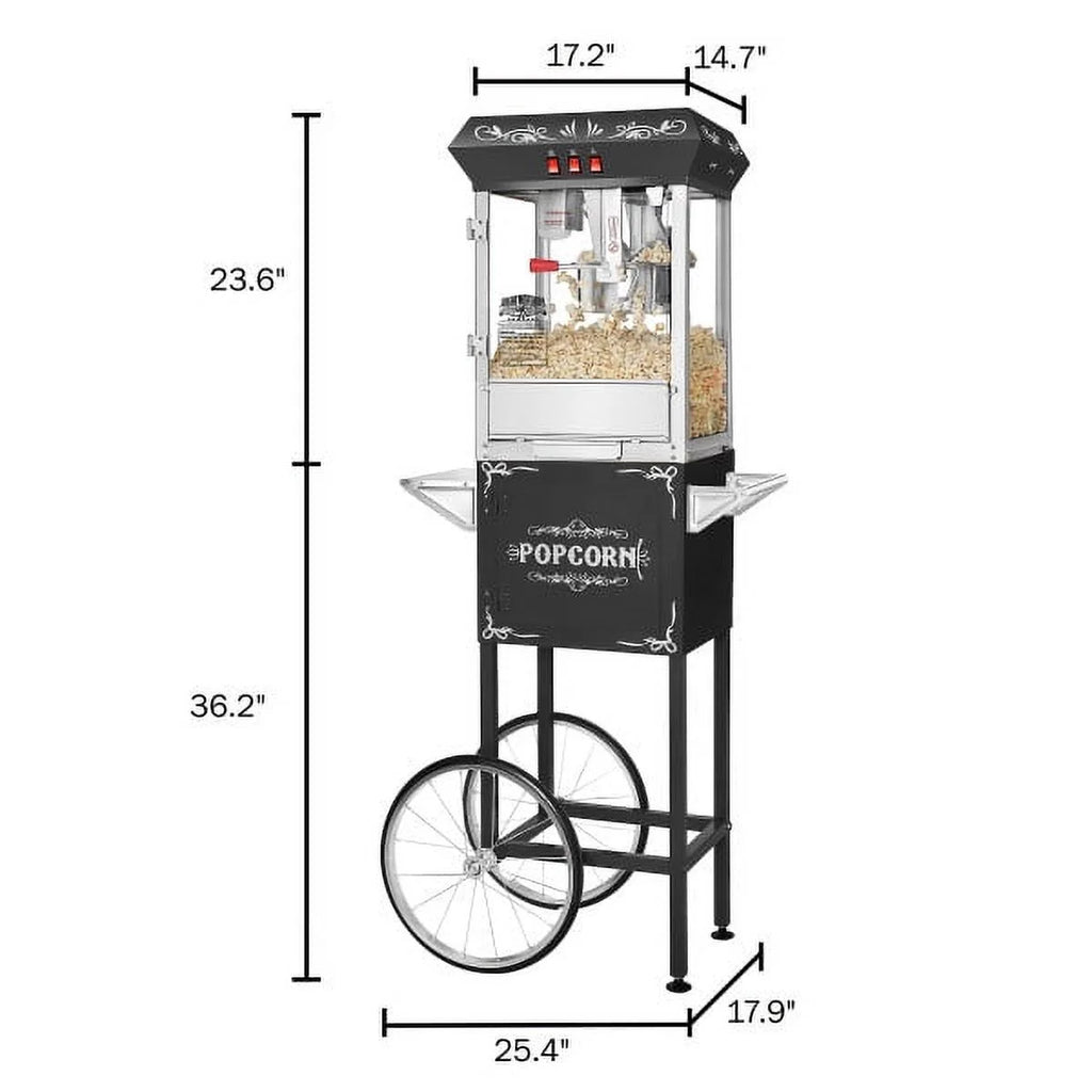 8 oz Popcorn Machine with Cart F3919