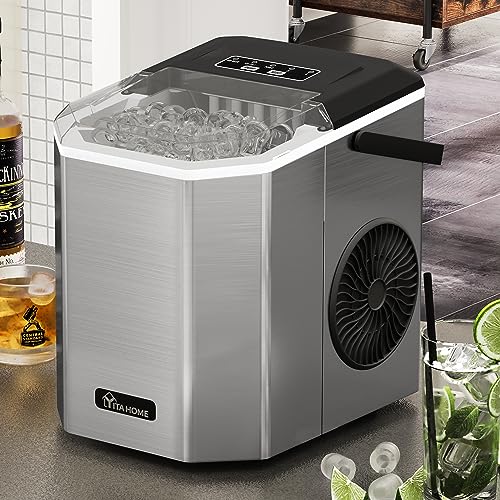 Commercial Stainless Steel Ice Maker Machine with Storage Bin T1773