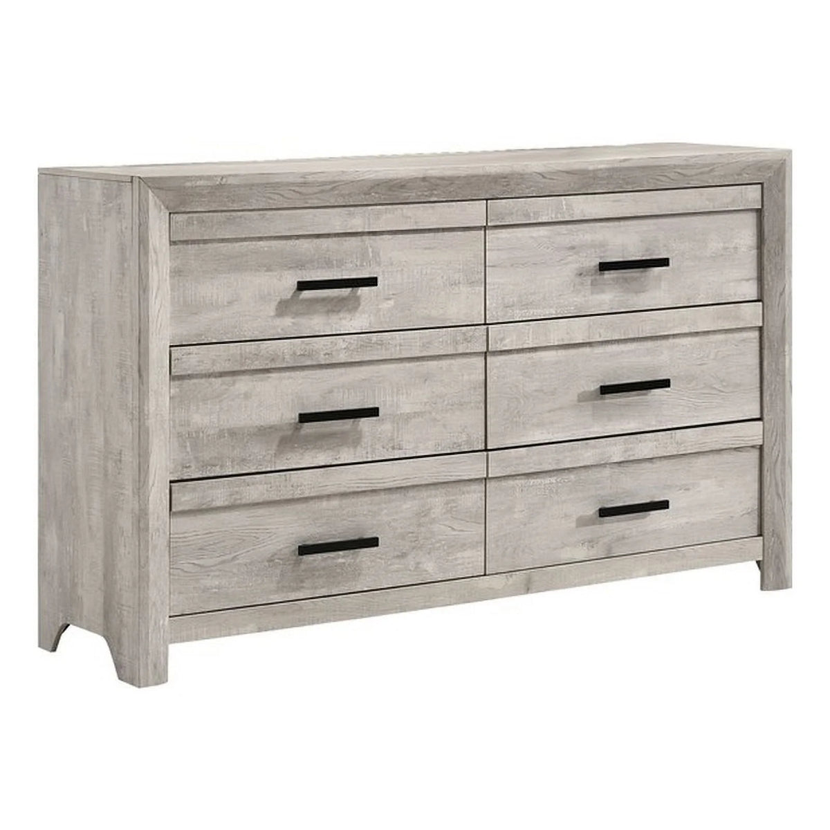 White 6-Drawer Dresser D3283