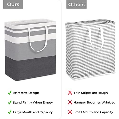 2-Pack 75L Collapsible Waterproof Laundry Hamper with Handles X995820