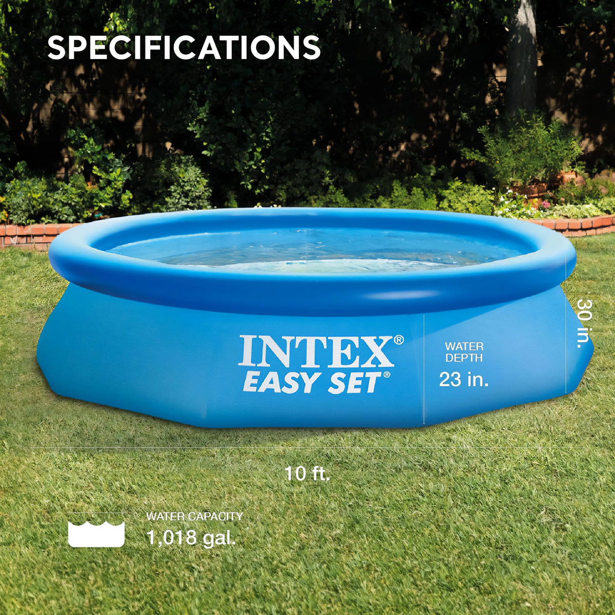 10' x 30 Inflatable Swimming Pool U95296