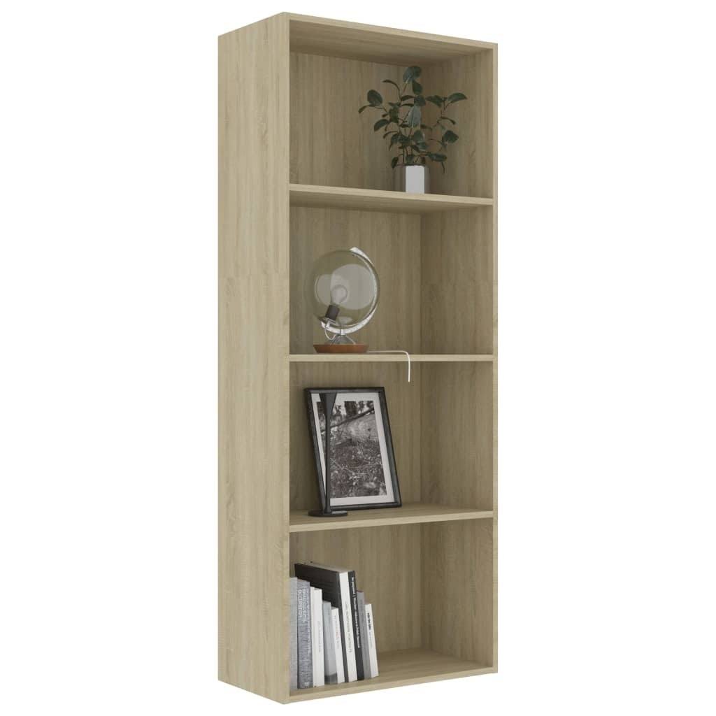 4-Tier Book Cabinet Sonoma Oak Chipboard X836479