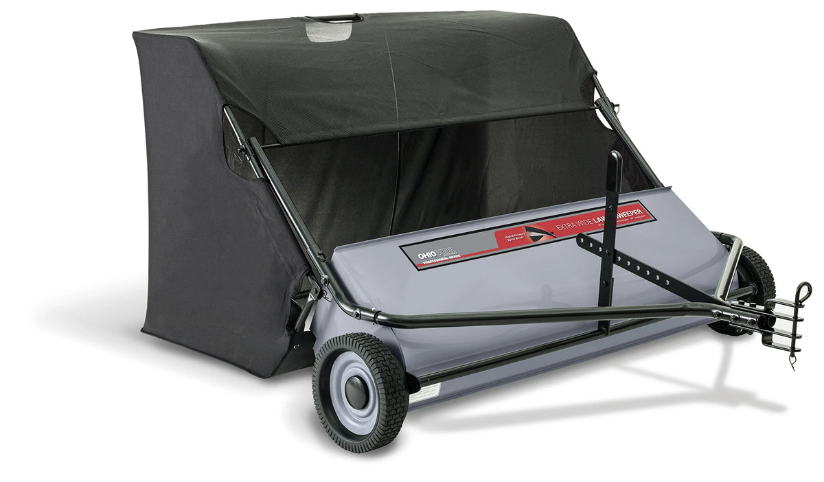50 inch 26 cu. ft. Tow Pull Behind Leaf Yard Lawn Sweeper T80251