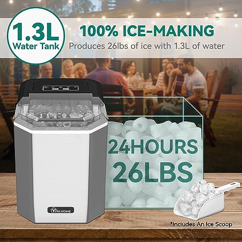 Commercial Stainless Steel Ice Maker Machine with Storage Bin T1773