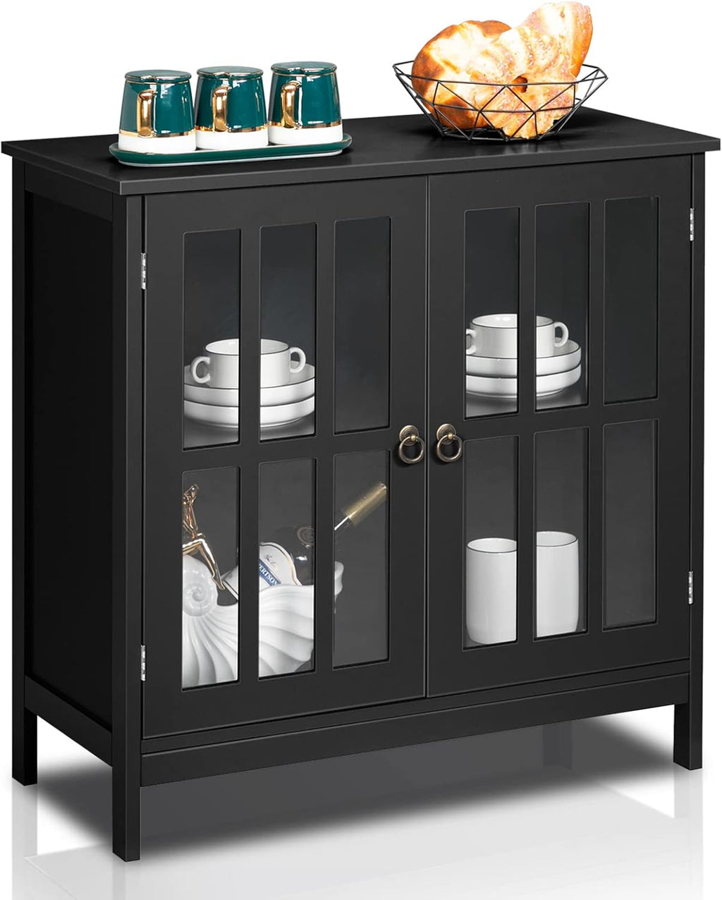 White Buffet Cabinet with Storage K408621