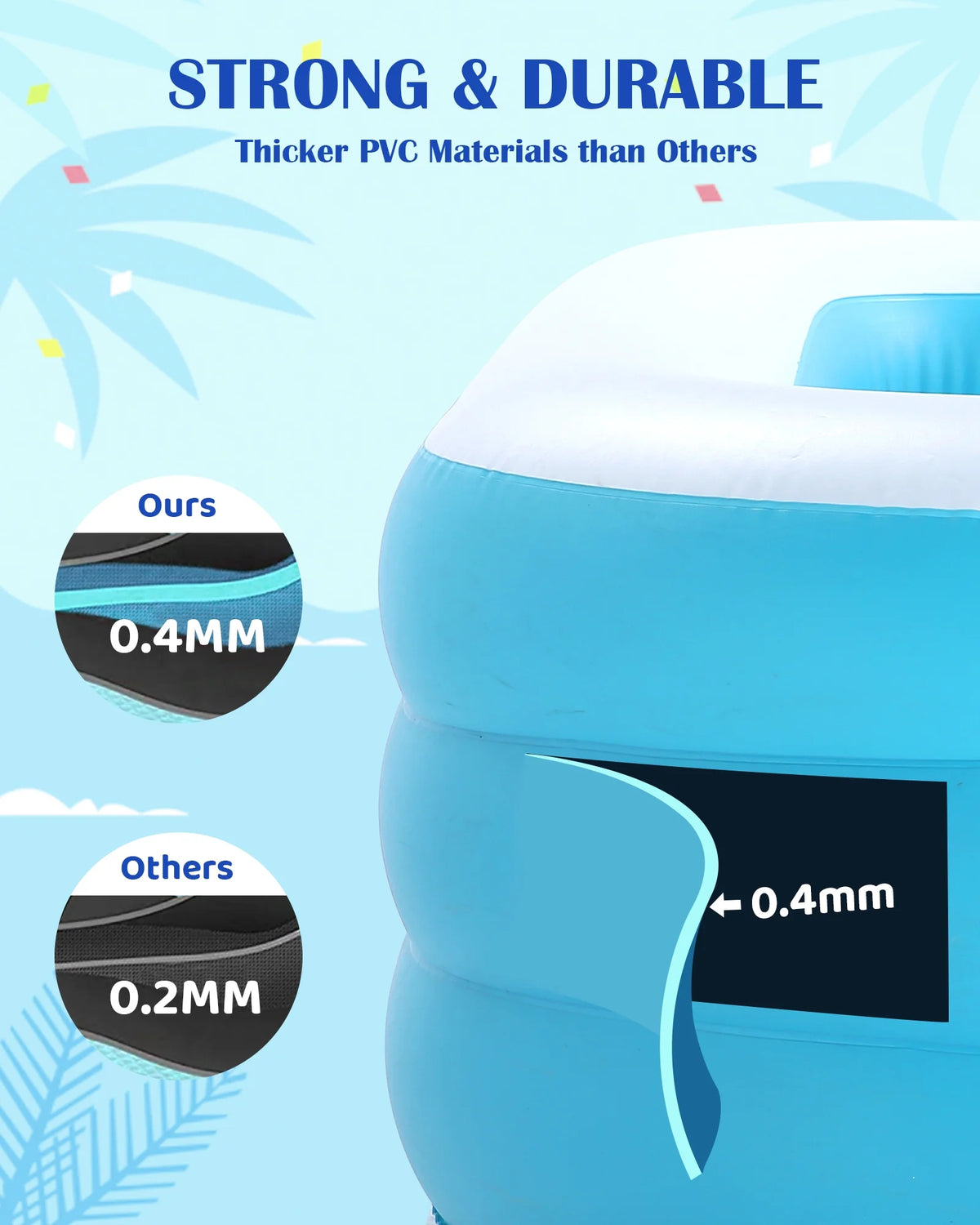 95In Inflatable Square Swimming Pool G97979