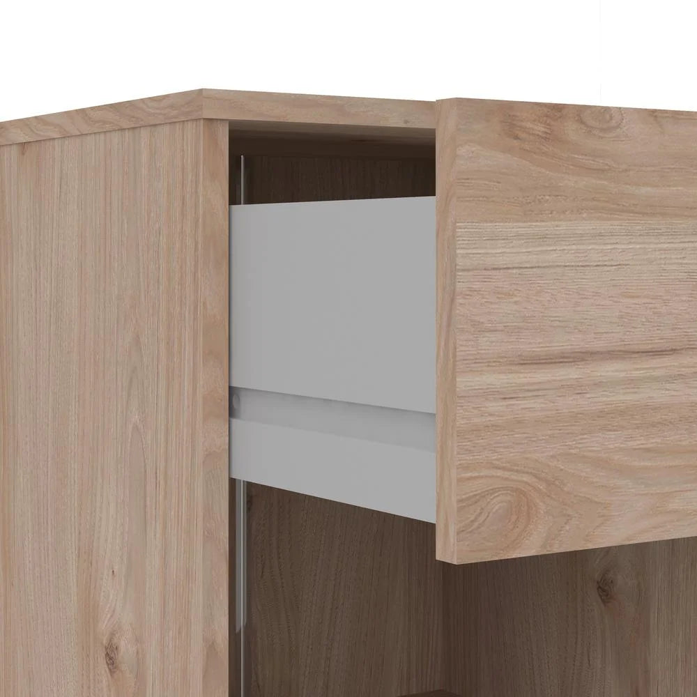 White 1 Drawer Nightstand H56781