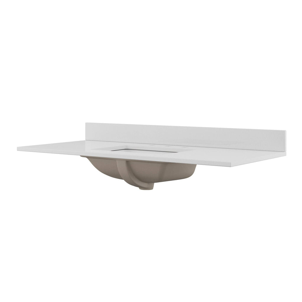 48x22 Quartz Vanity Top with Backsplash Y557