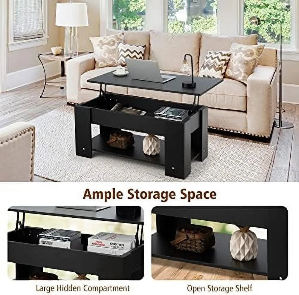 Lift Top Coffee Table with Hidden Compartment N42924