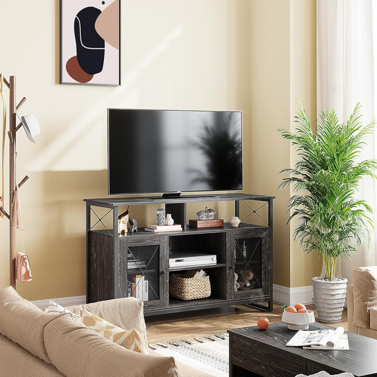 55 inch TV Stand with Storage Cabinet B417866