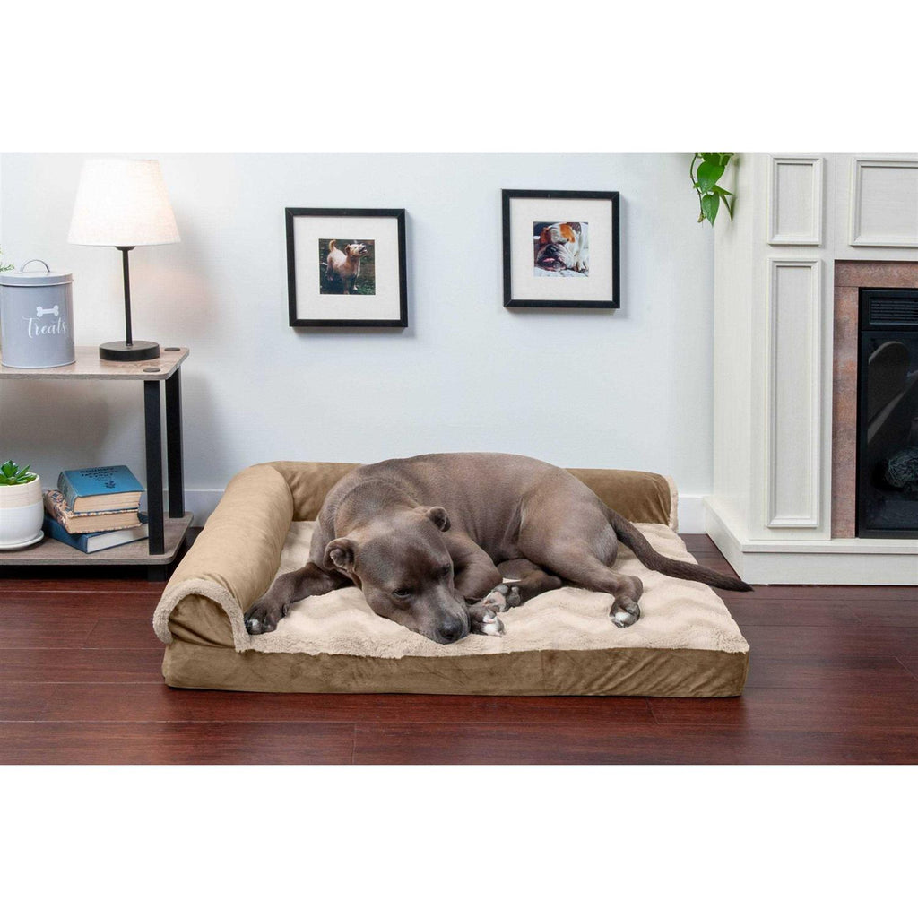 Velvet Chaise Lounge Dog Bed W89798