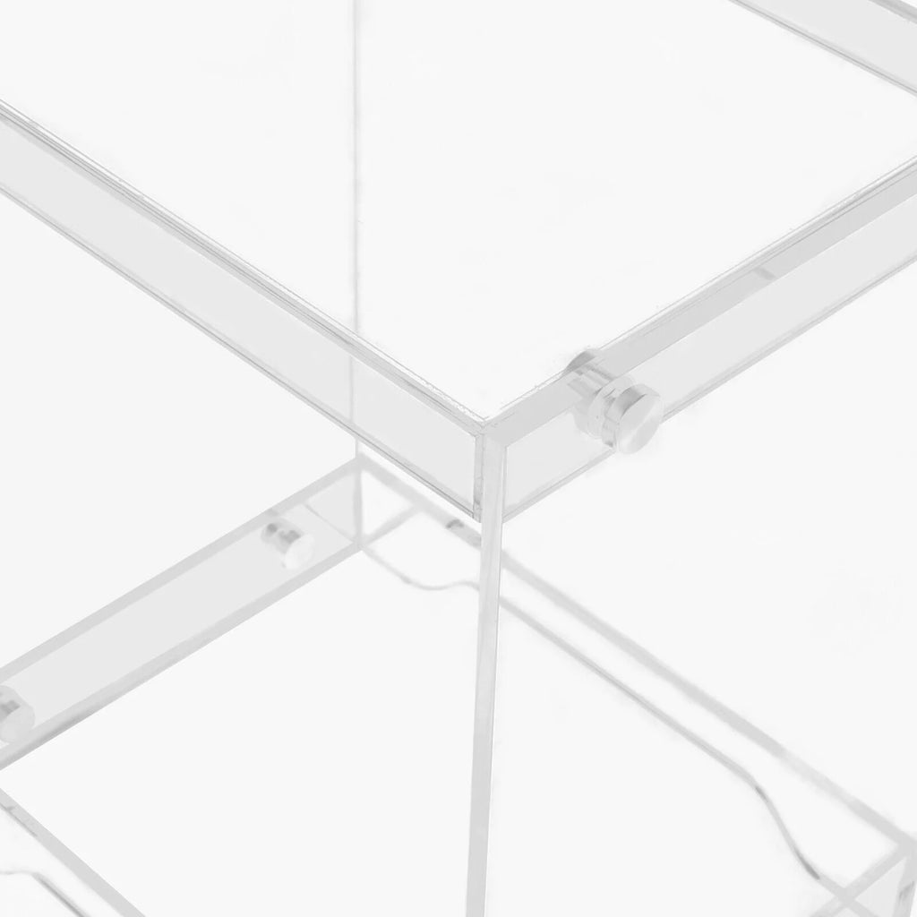 20 inch 2-Tier Acrylic End Table K142424