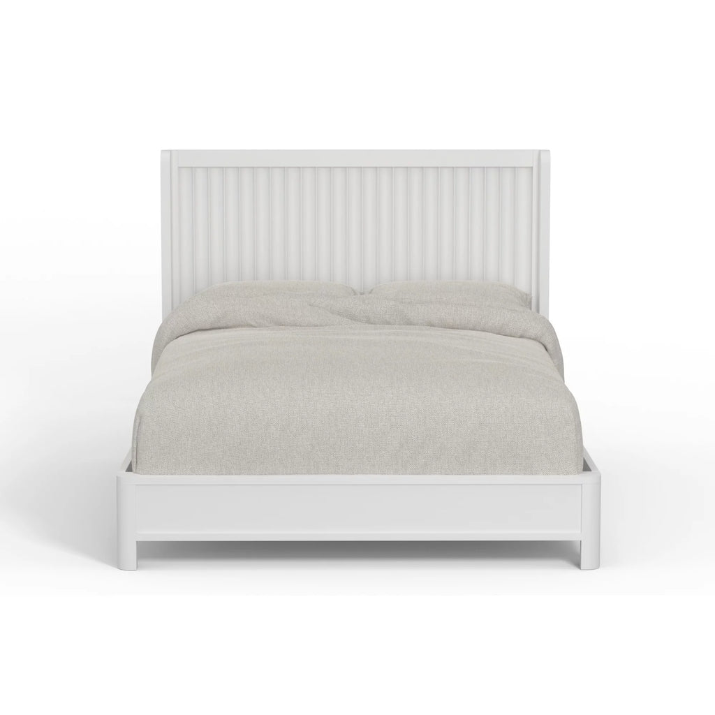 White Full Panel Bed R3623