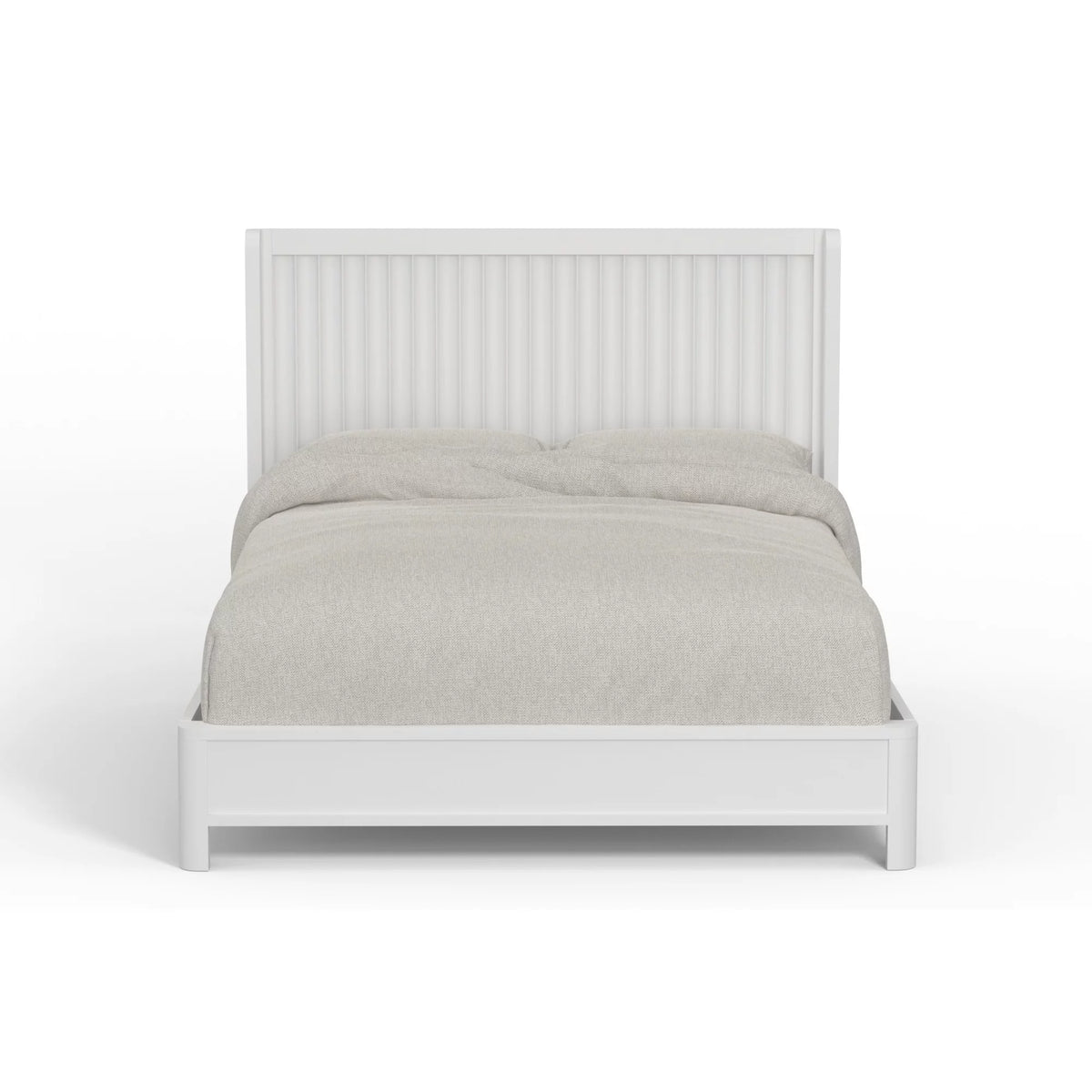 White Full Panel Bed R3623