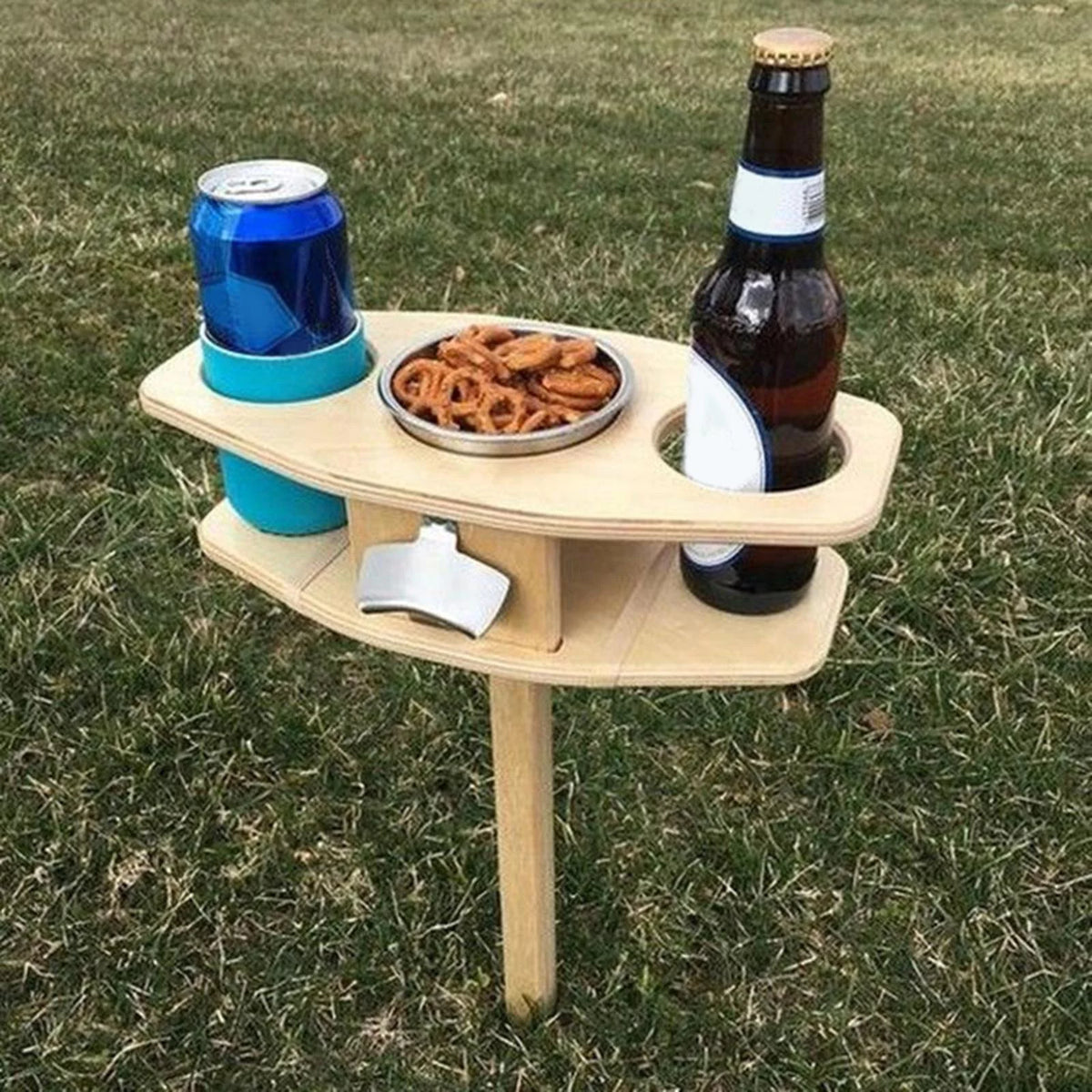 Portable Natural Wood Folding Picnic Table E3875