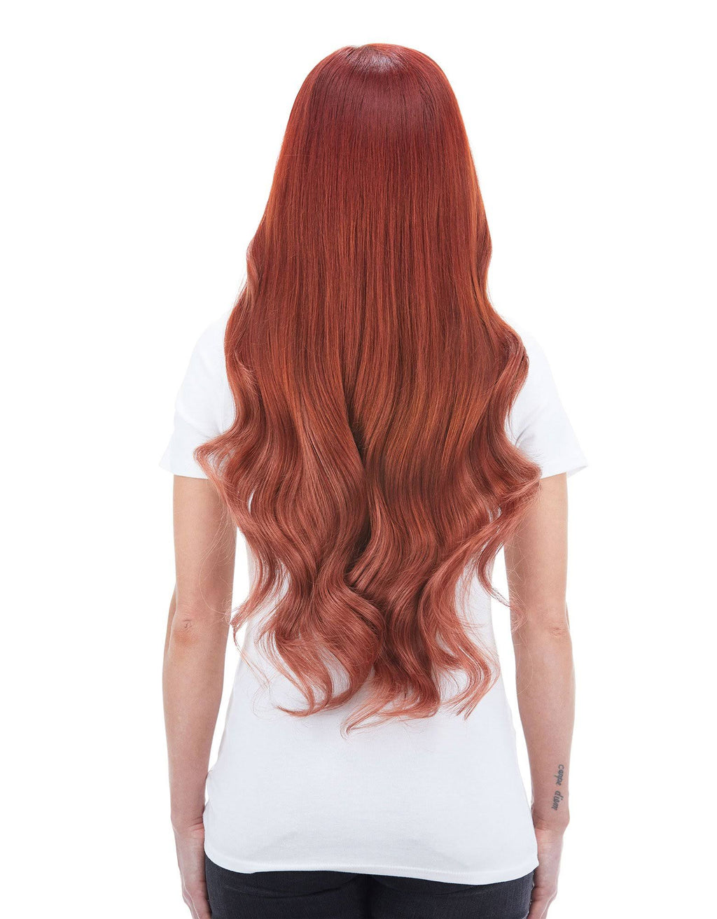 240g 24x22 Vibrant Red Hair Extensions B307301