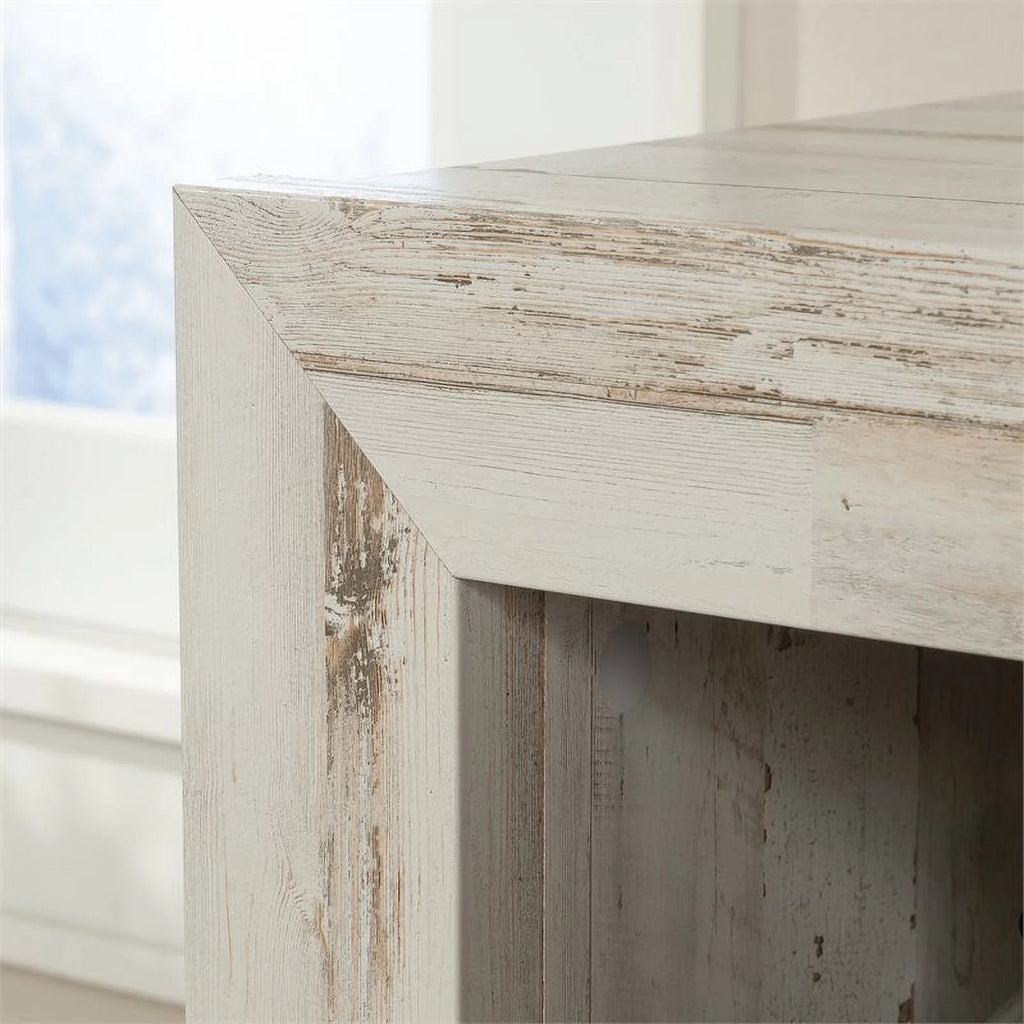 White Engineered Wood Lateral File Cabinet U107