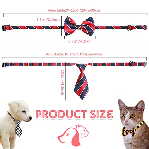 Adjustable Dog Bow Ties Set 70 Pieces N528