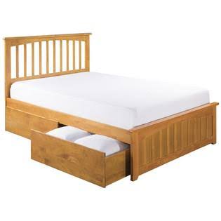 Queen Bed with 2 Drawers B613