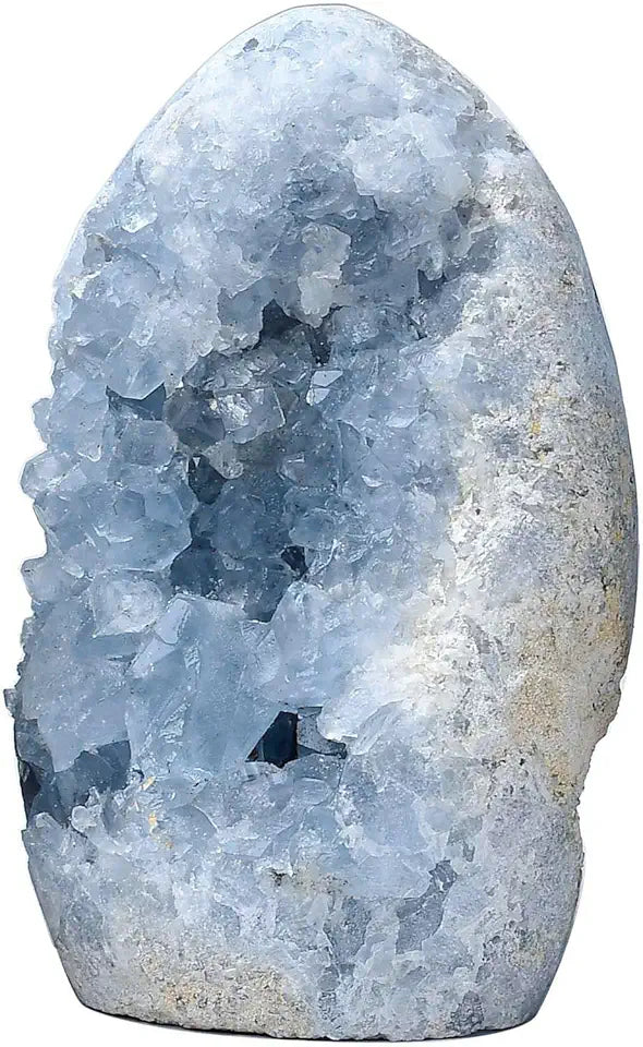 Blue Celestite Cluster Geode Healing Crystal Stone X1505