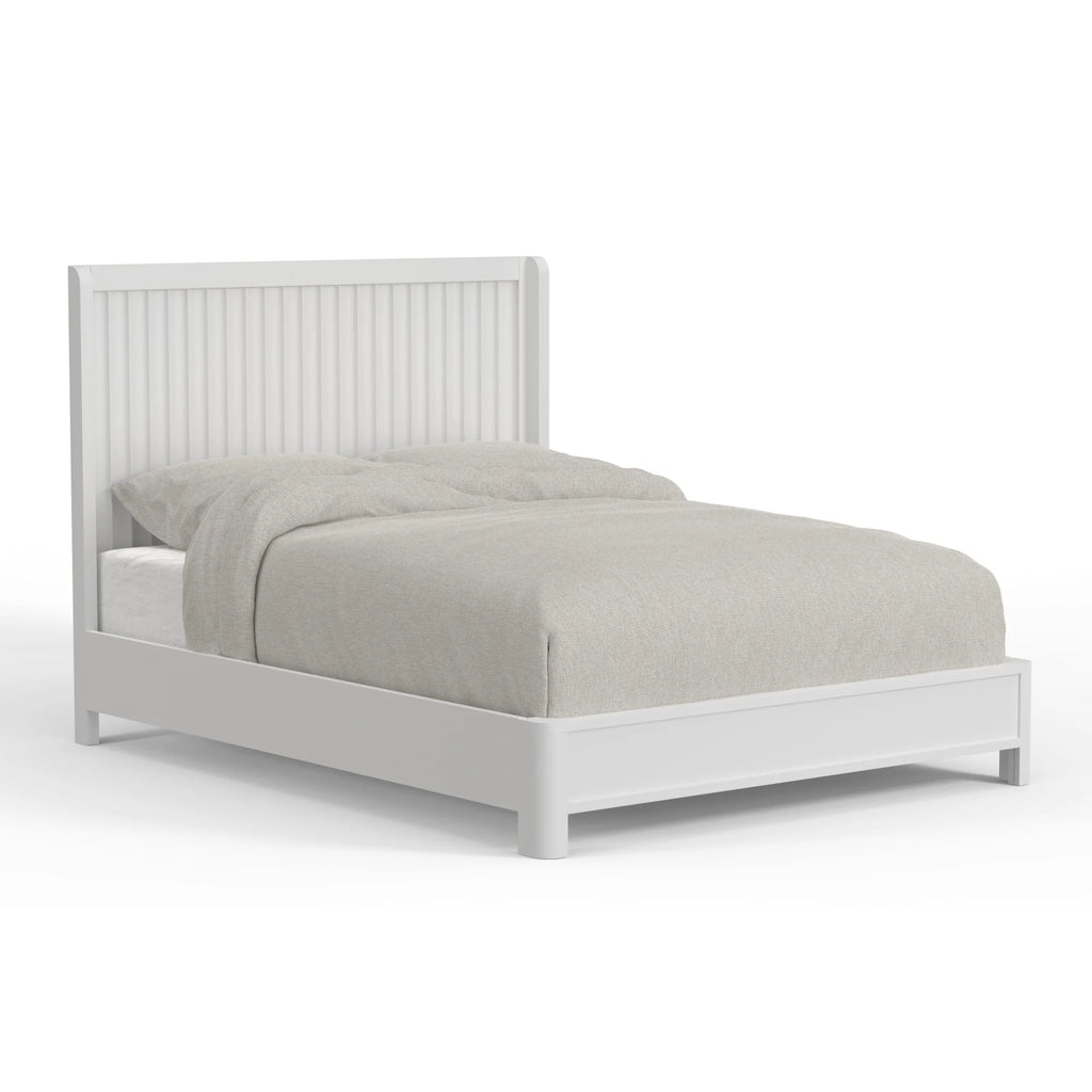 White Full Panel Bed R3623