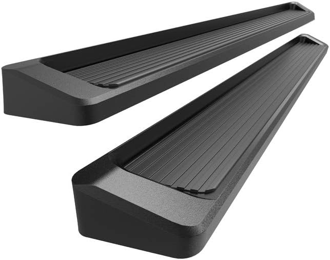 Black 6in Running Boards V7304