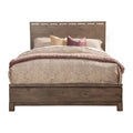 Full Size Wooden Panel Bed Q58268